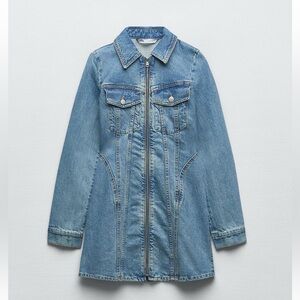 zara denim dress